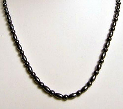 Baby Rice And Round Magnetite Magnetic Necklace
