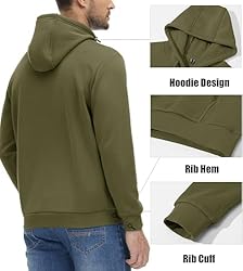 MAGCOMSEN Sweatshirts for Men Hoodie Athletic Micro