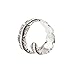 VANKER Unisex Adjustable Bird Feather Wrap Ring Gift Antique 925 Sterling Silver Free size