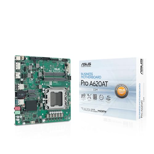ASUS Pro A620at-Csm - Corporate Stable Model Amd A620a Am5 Thin Mini Itx 2 Ddr5