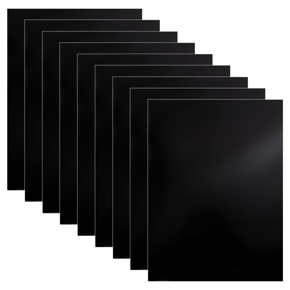 BENECREAT 10 Sheets Black Laser Engraving Testing Paper A4 28x21cm Double Sides Laser Marking Paper for Fiber Laser Marking and Engraving Laser Cutting Marking Machine