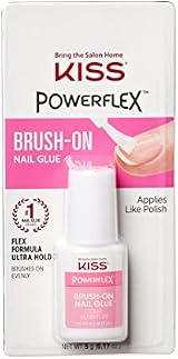 KISS Powerflex Brush-On Nail Glue, Ultra Hold False Nails, Repairs Breaks view 2