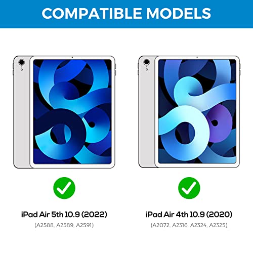 YEKBEE iPad Air 5th Generation Case with Keyboard (10.9inch, 2022