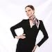 QBSM Womens 23.6 inch Satin Silk Feeling Formal Square Neck Scarf Head Hair Wraps Kerchief