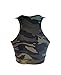 bluensquare Racer Back Sports Bra for Women Camouflage/Leopard Removable Pad Yoga Gym Fitness Crop Top