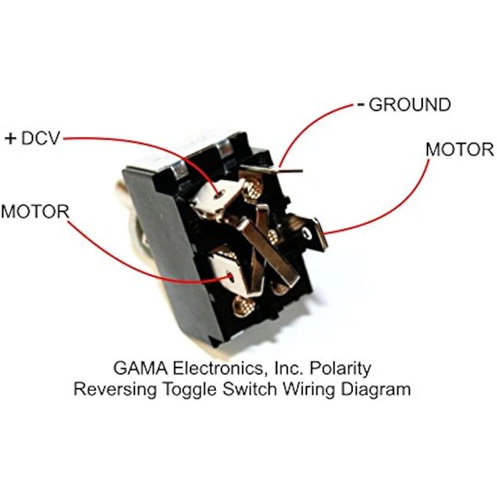 30 Amp Toggle Switch Position Reverse Polarity DC Motor Control