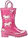 Hatley Girls' Classic Horses Rain Boots