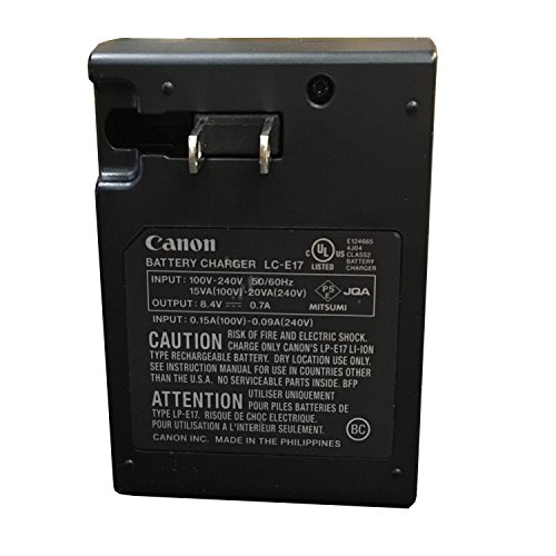 Canon EOS Rebel T6i DSLR Charger LC-E17 Compact Camera Battery Charger for LP-E17 Battery Pack With Free SanDisk SD Card 16GB Class 10