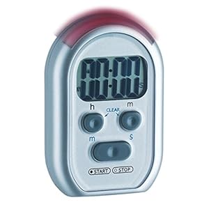 TFA Dostmann Shake Awake digitale timer en stopwatch, 38.2019, met alarmtoon/lichtsignaal/trilalarm