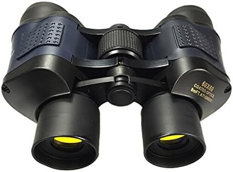 Compact Binoculars, PeachFYE 60X60 Portable HD 3000M Observation Night Vision Optical Green Film Binocular with Rangefinder Reticle for Outdoor Birding, Travelling, Sightseeing , Hunting, Camping