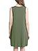 LILBETTER Women's Sleeveless Pockets Casual Swing T-shirt Dresses