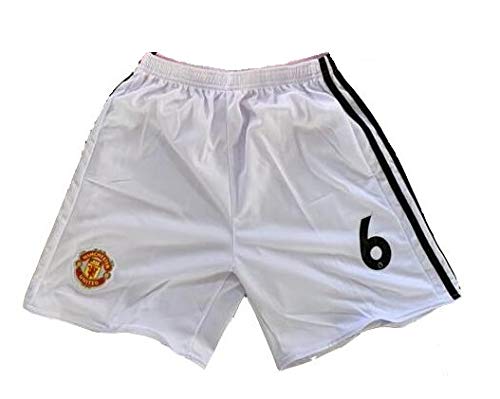 Pogba Jersey Youth #6 Kids Soccer Jersey + Shorts + Pogba Ball = Premium Gift Kids Boys Girls Size 5 Football Paul Pogba 6 (YS 6-8 yrs, Jersey+Ball Bag) Red