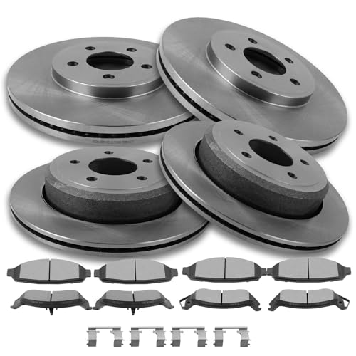 SCITOO 54103 54105 D931-7834 D932-7835 Brake Kits 8 x Brake Pads & 4 x Brake Ro…