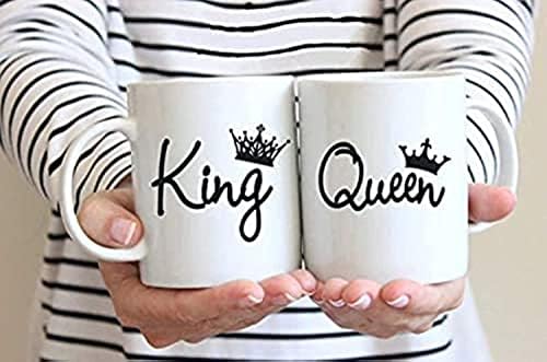 MR.MUG King and Queen Couples Coffee Mugs 11 oz, Unique Wedding Gift For  The Mr. and Mrs, Bride and Groom, Anniversary Present Husband and Wife,  Birthday Gift for Couples price in UAE |