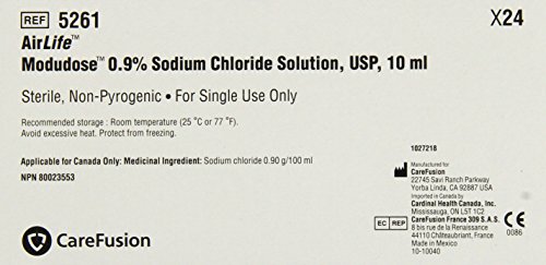 Air Modudose vie - chlorure de Sodium 0,9 %, USP, 24 unités, 10 ml