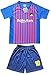 Da Games Youth Sportswear Barcelona Messi 10 Kids Home Soccer Jersey/Shorts Football Socks Set (4-5 YEARS OLD, Home)