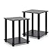 Furinno Simplistic End Table, Espresso/Black primary