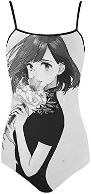 Women's Black Drew Girl Nylon &amp; Spandex Slip One Piece Swimsuit