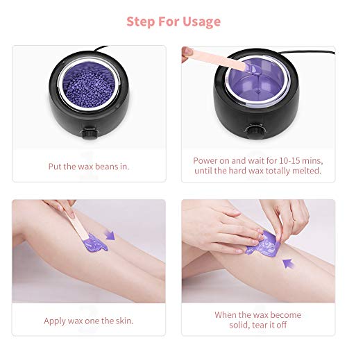 ELEHOT Wax Warmer Waxing Kit LCD Digital Temperature Display