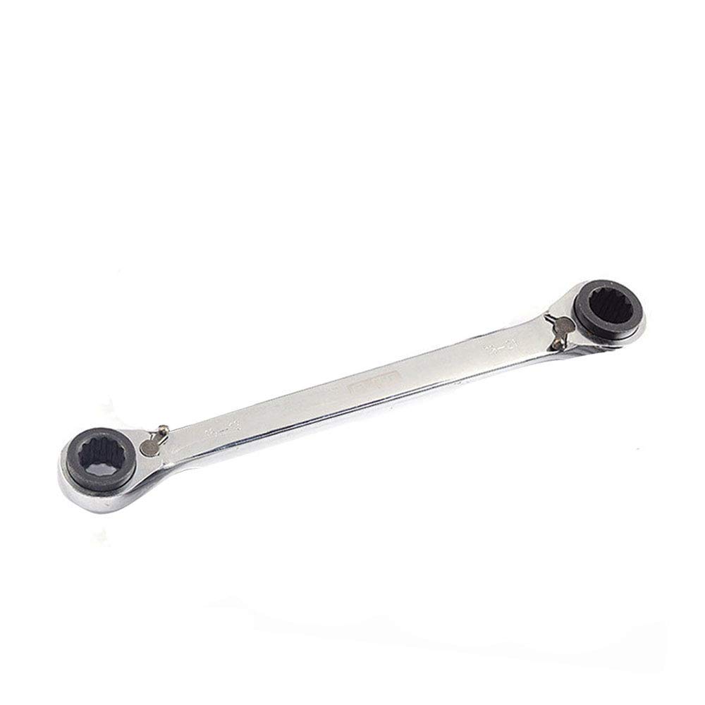 4 in 1 Reversible Ring Ratchet Spanner Double Twin Ended 12-15mm