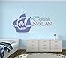 Custom Pirate Boat Name Wall Decal - Pirate Boy Room Decor - Nursery Wall Decals - Captain Pirate Vinyl Sticker for Boys