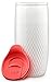 Ello Mesa Double-Wall Ceramic Travel Mug with Slider Lid |14 oz | Coral