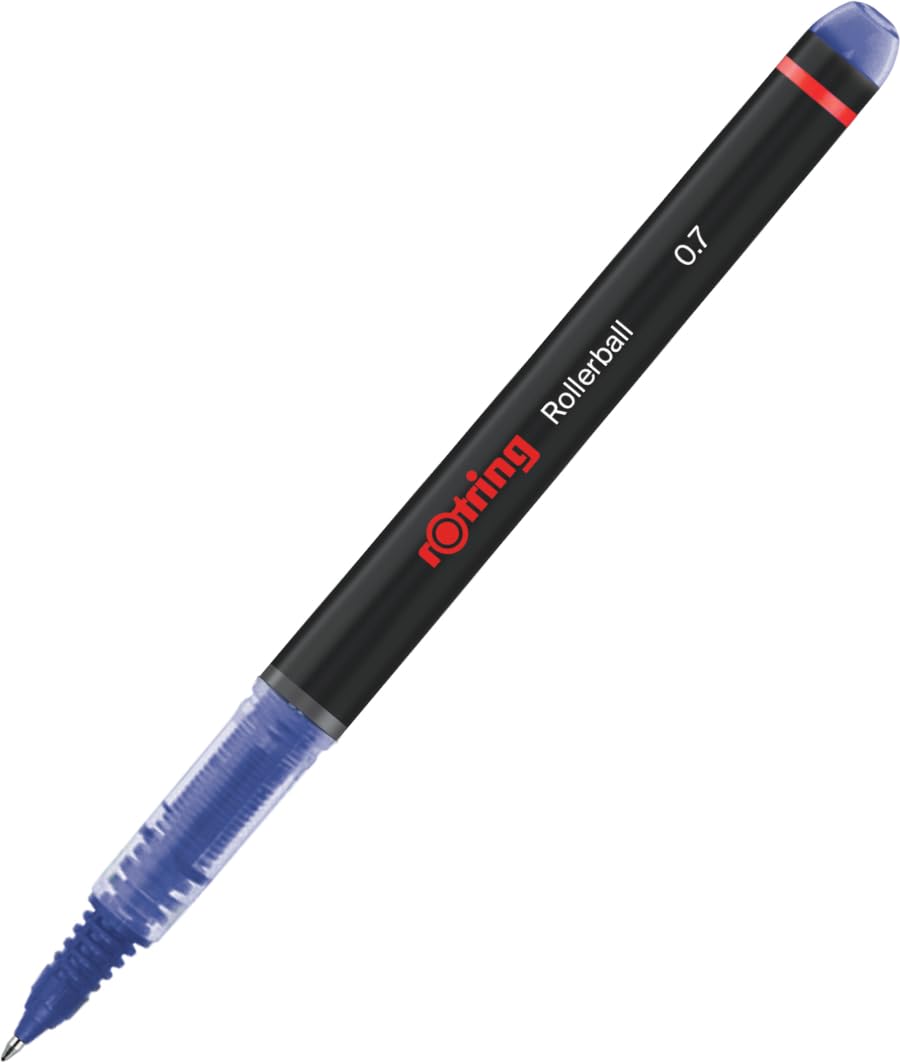 rOtring Rollerball Pen | Fine Point (0.7 mm) for Clear Writing | Blue Ink | 12 Count — image 1