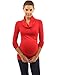 PattyBoutik Mama Cowl Neck Maternity Top (Red M)