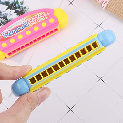 Shoresu Music Toy, Harmonica Music Instrument Mouth Organ Melodica Training Vital Capacity Baby Toy - Color Randomly
