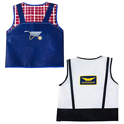 Tigerdoe Dress Up Vest 7 Pc Pretend Play School Set Career