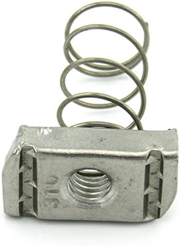 3/8-16X3/8 Thick, Regular Spring Nut, S/S (100 per box)