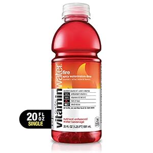 Image of vitaminwater Fire Electrolyte Enhanced Water with Vitamins, Spicy Watermelon, 20 Fl oz