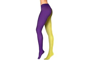 LKQBBSZ Mardi Gras Full Length Tights Thigh High Stockings Elastic Costume Leggings High Waist Footed Tights for Party