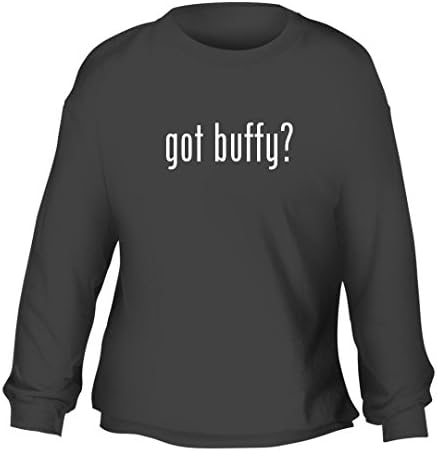 got buffy? - Men's Crewneck Adult Fleece Sweatshirt, Grey, XXX-Large