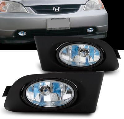 Amazon Com Remix Custom For 2001 2002 2003 Civic 2 4dr Driving Fog Lights Kit Automotive