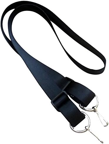 Black Shoulder BAG Briefcase Carry Strap HEAVY DUTY Metal Clip lanyard
