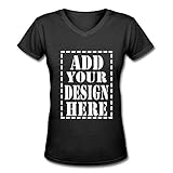 DYFSS Women Custom Breathe Freely Absorb Sweat Personalized Cotton Printed Design Your Own T-shirts