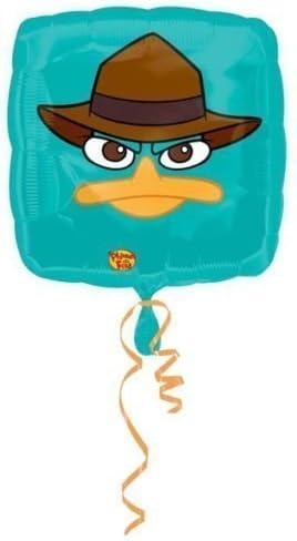 Phineas &amp; Ferb Agent P Birthday Party Square 18" Foil Balloon
