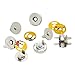 HOUSWEETY 20 Sets Silver Tone Magnetic Purse Snap Clasps/ Closure Purse Handbag 18mm Dia