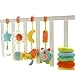 SHILOH Kid Activity Spiral Wrap Around Crib Bed Bassinet Stroller Rail Toy Developmental Plush Soft Toys, Garden