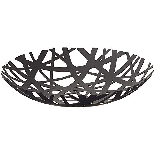 Tavrolet 2498 Tower Fruit Bowl - Counter Basket Holder,Black