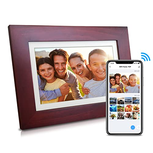 Digital Photo Frame, eco4life 8 inch WiFi Smart Frame with 16GB Storage 1280x800 HD IPS Display