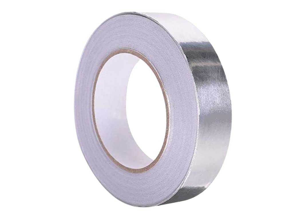 Anlising Aluminum Tape, Silver, 30mm * 50m * 0.07mm, Heat Resistant, Aluminum Adhesive Tape for Sealing or Insulating