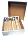 (3) Monster 4-Row Storage Box Holds 3,200 trading cards by MAX PRO 3200ct HALF LID - For Baseball, Football, Hockey, Soccer Cards