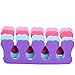 Juvale Toe Separators - 100 Pack Soft Foam Toe Cushions and Spacer Perfect for Nail Polish, Pedicure, Bunion Relief and Hammer Toe (4 Colors)