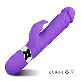 Portable 10 -Speed Vibrating Silicone Vibrator Waterproof Dual Vibration Motor