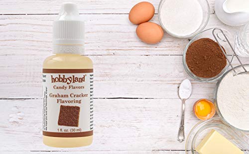 Hobbyland Candy Flavors (Graham Cracker Flavoring, 1 Fl Oz), Graham Cracker Concentrated Flavor Drops - Thumbnail 6