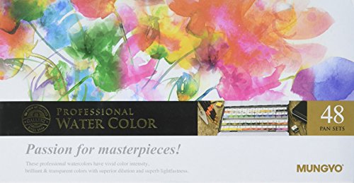 Sargent Art 32-6048 Artist Quality 48ct Professional Watercolor Set, Tin Case