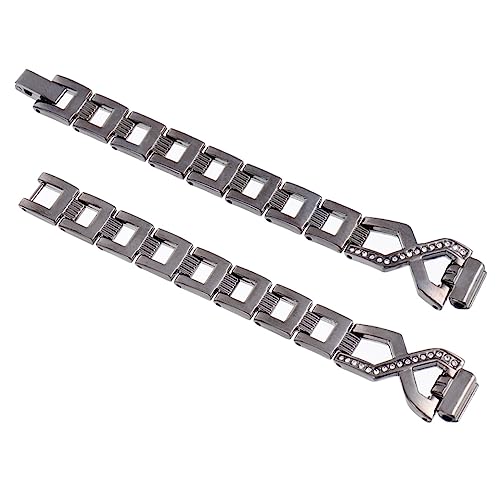 BESPORTBLE Hr Metal Wristband Diamond Cross Chain Watch Strap Comfortable and Fashionable