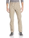 prAna Living Men's Bronson 32-Inch Inseam Pant, 34, Dark Khaki